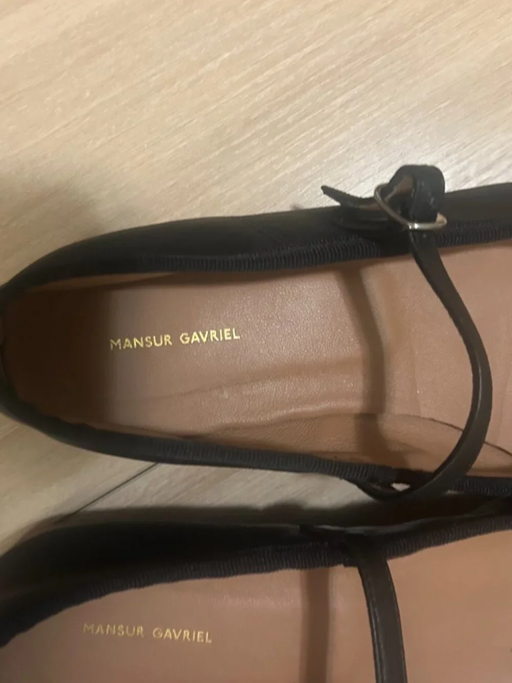 Mansur Gavriel Dance Mary Jane Leather Shoe - Black Sz 7.5